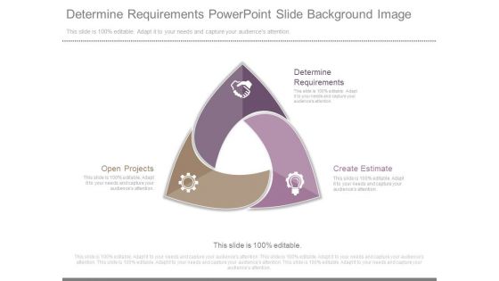 Determine Requirements Powerpoint Slide Background Image