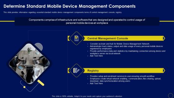 Determine Standard Mobile Device Management Components Business Mobile Device Security Sample PDF