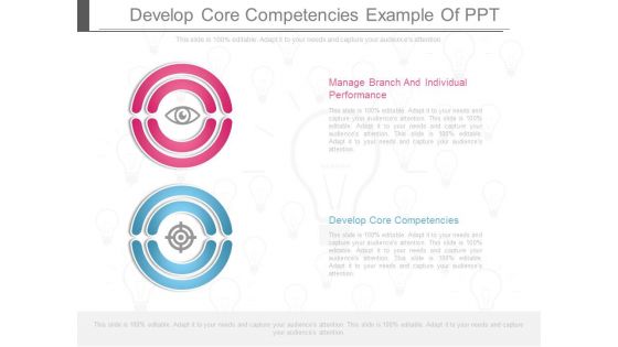 Develop Core Competencies Example Of Ppt