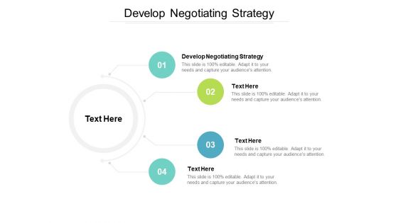 Develop Negotiating Strategy Ppt PowerPoint Presentation Infographic Template Inspiration Cpb