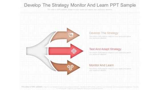 Develop The Strategy Monitor And Learn Ppt Sample Develop The Strategy Monitor And Learn Ppt Sample