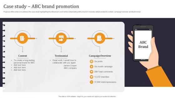 Developing Appealing Persona Case Study ABC Brand Promotion Guidelines PDF