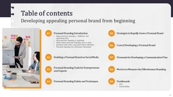 Developing Appealing Personal Brand From Beginning Ppt PowerPoint Presentation Complete Deck With Slides