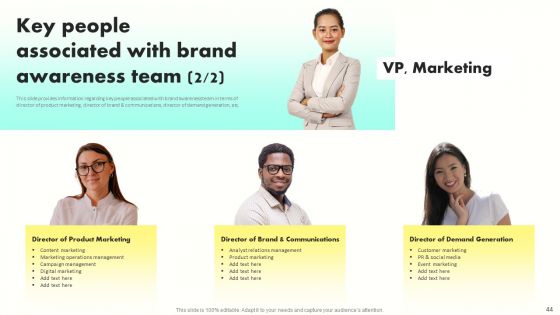 Developing Brand Awareness To Gain Customer Attention Ppt PowerPoint Presentation Complete Deck With Slides