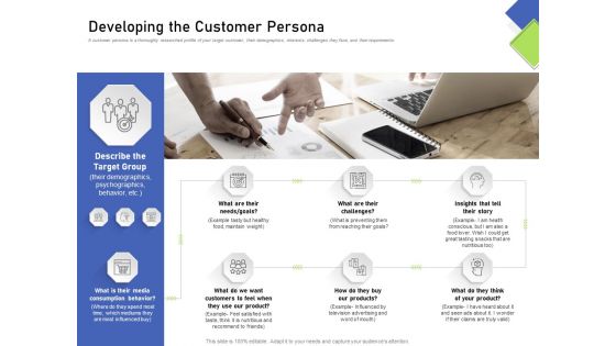 Developing Content Mapping Strategy Developing The Customer Persona Ppt Icon Show PDF