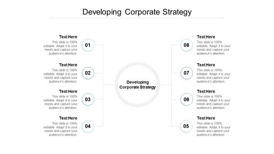 Developing Corporate Strategy Ppt PowerPoint Presentation Model Templates Cpb