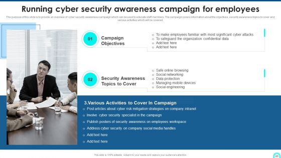 Developing Cyber Security Threat Awareness Staff Training Program Ppt PowerPoint Presentation Complete Deck With Slides