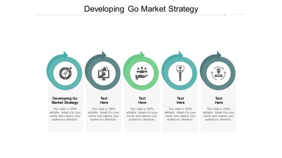 Developing Go Market Strategy Ppt PowerPoint Presentation Pictures Elements Cpb