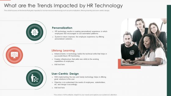 Developing HR Process Flow What Are The Trends Impacted By HR Technology Mockup PDF