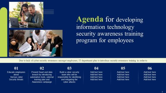 Developing Information Technology Security Awareness Training Program For Employees Ppt PowerPoint Presentation Complete Deck With Slides