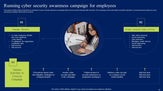 Developing Information Technology Security Awareness Training Program For Employees Ppt PowerPoint Presentation Complete Deck With Slides