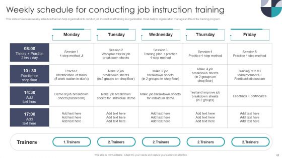 Developing On Job Training Plan For Employee Skills Enhancement Ppt PowerPoint Presentation Complete With Slides