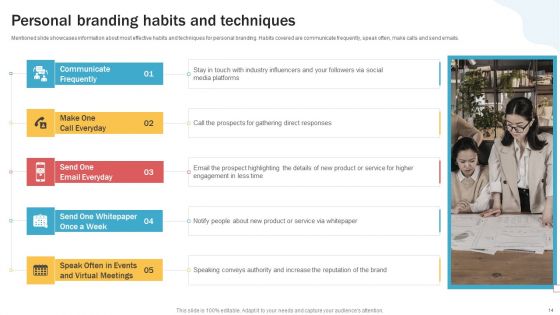 Developing Personal Brand On Social Media Channels Ppt PowerPoint Presentation Complete Deck With Slides