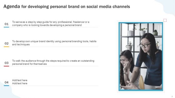 Developing Personal Brand On Social Media Channels Ppt PowerPoint Presentation Complete Deck With Slides