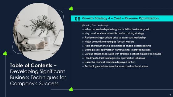 Developing Significant Business Techniques For Companys Ppt PowerPoint Presentation Complete Deck With Slides