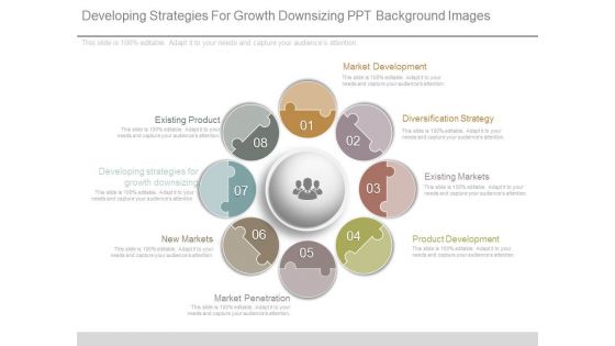 Developing Strategies For Growth Downsizing Ppt Background Images