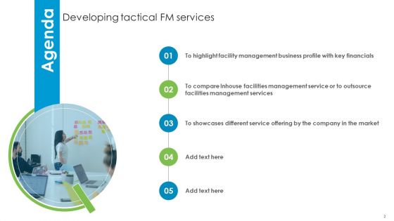 Developing Tactical FM Services Ppt PowerPoint Presentation Complete Deck With Slides
