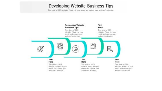 Developing Website Business Tips Ppt PowerPoint Presentation Portfolio Ideas Cpb Pdf