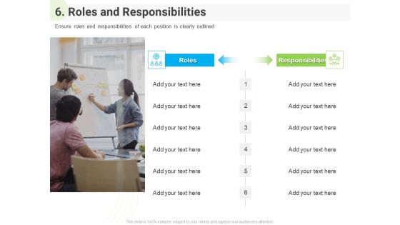 Developing Work Force Management Plan Model 6 Roles And Responsibilities Graphics PDF