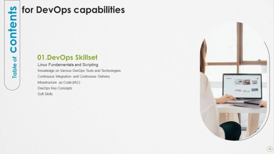 Devops Capabilities Ppt PowerPoint Presentation Complete Deck With Slides