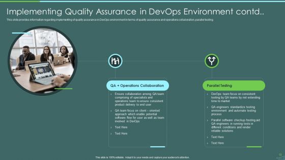 Devops Quality Assurance And Testing To Improve Speed And Quality IT Ppt PowerPoint Presentation Complete Deck With Slides