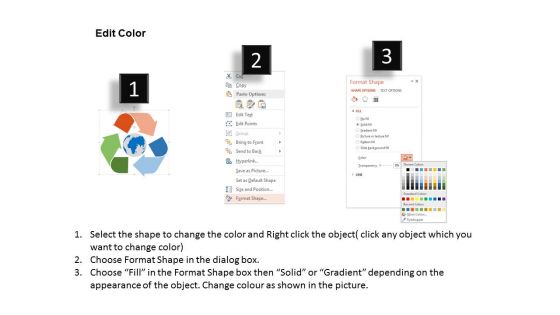 Diagram Of Arrow Global Infographic Powerpoint Templates