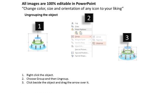 Diagram Of Company Management Hierarchy Powerpoint Template