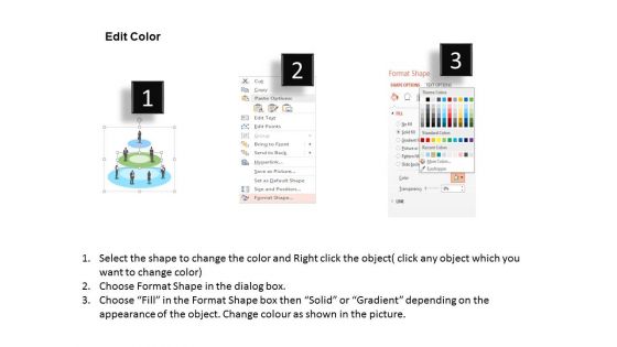 Diagram Of Company Management Hierarchy Powerpoint Template