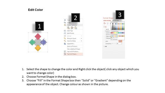 Diamond Diagram For Customer Analysis Powerpoint Template