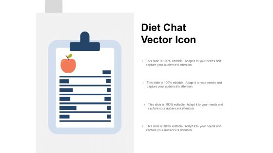 Diet Chat Vector Icon Ppt PowerPoint Presentation Ideas Microsoft
