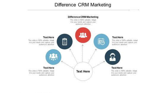 Difference CRM Marketing Ppt PowerPoint Presentation Slides Master Slide