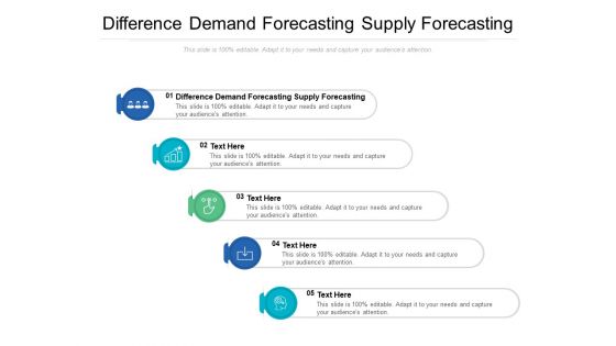 Difference Demand Forecasting Supply Forecasting Ppt PowerPoint Presentation Layouts Infographic Template Cpb