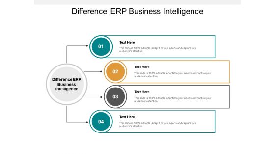 Difference ERP Business Intelligence Ppt PowerPoint Presentation Portfolio Structure Cpb