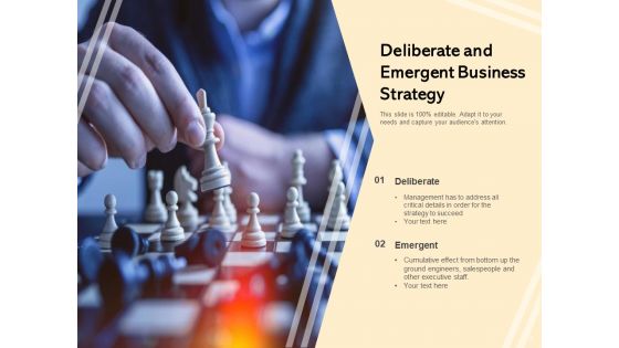 Differences Between Deliberate And Strategic Planning Business Process Ppt PowerPoint Presentation Complete Deck