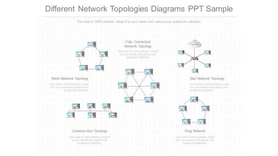 Different Network Topologies Diagrams Ppt Sample