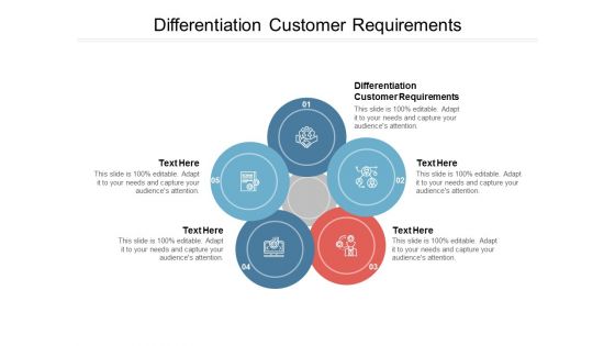 Differentiation Customer Requirements Ppt PowerPoint Presentation Gallery Visuals Cpb