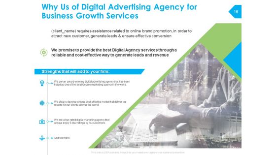 Digital Advertising Agency For Business Growth Proposal Ppt PowerPoint Presentation Complete Deck With Slides