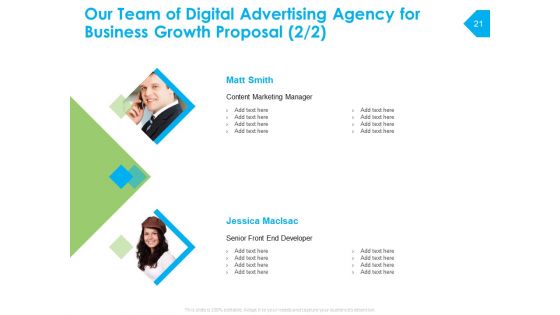 Digital Advertising Agency For Business Growth Proposal Ppt PowerPoint Presentation Complete Deck With Slides