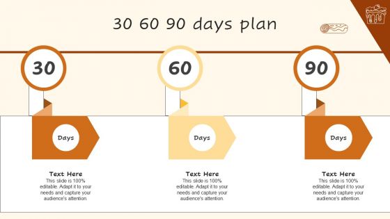 Digital Advertising Plan For Bakery Business 30 60 90 Days Plan Infographics PDF
