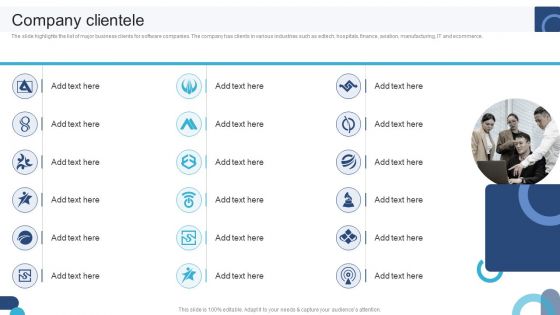 Digital Application Software Development Business Profile Company Clientele Information PDF