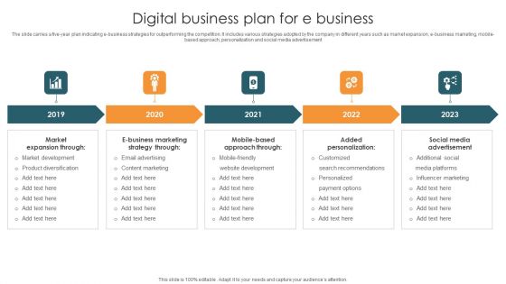 Digital Business Plan For E Business Demonstration PDF Digital Business Plan For E Business Demonstration PDF