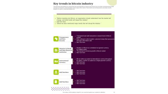 Digital Currency Investment Guide For Business Template
