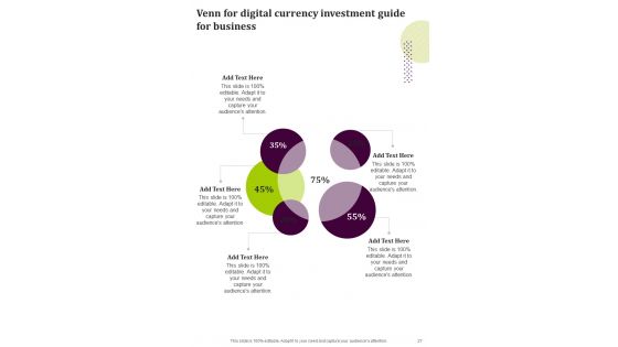 Digital Currency Investment Guide For Business Template