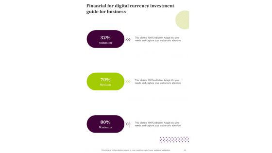 Digital Currency Investment Guide For Business Template