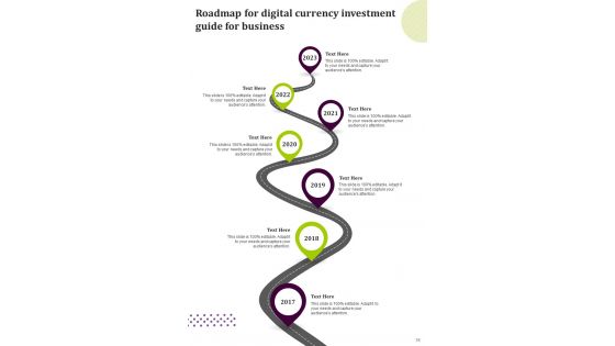 Digital Currency Investment Guide For Business Template
