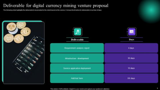 Digital Currency Mining Venture Proposal Ppt PowerPoint Presentation Complete Deck With Slides