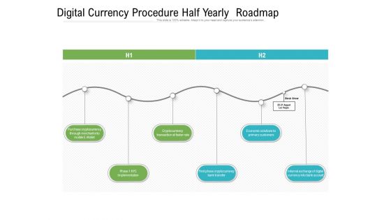 Digital Currency Procedure Half Yearly Roadmap Topics