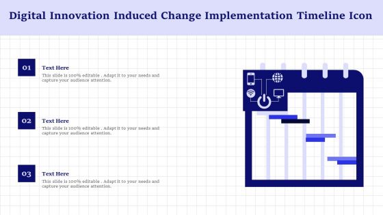 Digital Innovation Induced Change Implementation Timeline Icon Topics PDF Digital Innovation Induced Change Implementation Timeline Icon Topics PDF