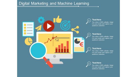 Digital Marketing And Machine Learning Ppt Powerpoint Presentation Styles Design Inspiration