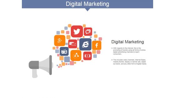 Digital Marketing Ppt PowerPoint Presentation Infographics Graphics